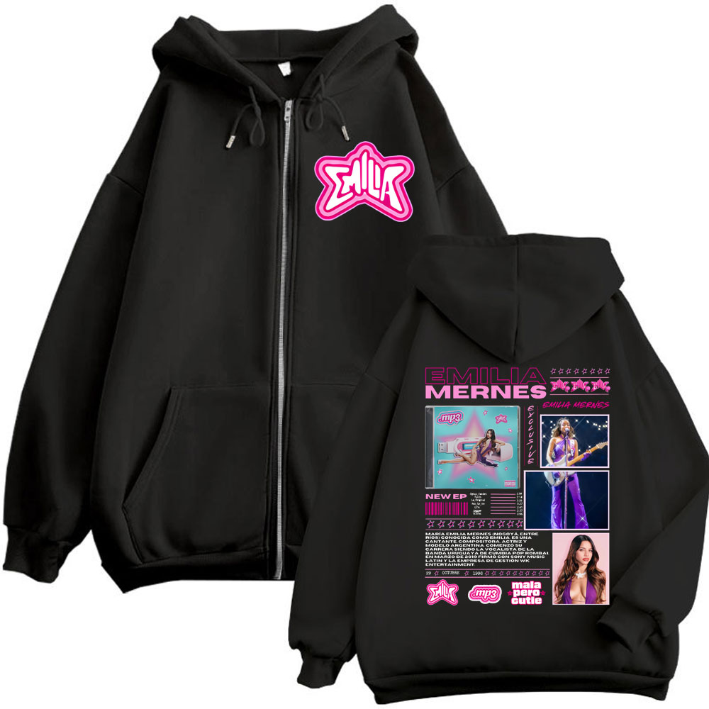Mens Fashion Zip Up Hoodies - Emilia Mernes MP3 อัลบั้ม Merch Zipper