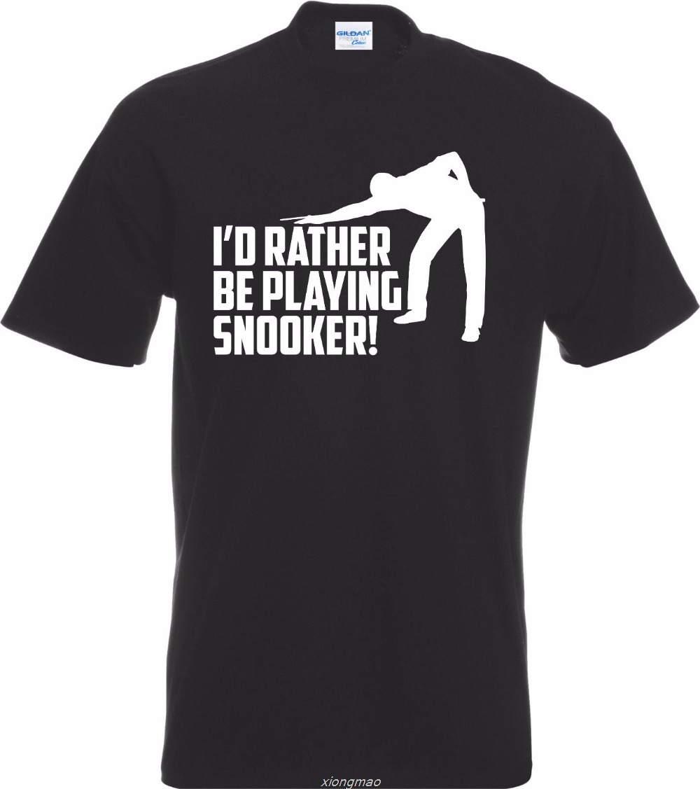 Men'S Fashion Website - ใหม่แฟชั่นการออกแบบเสื้อเว็บไซต์ I 'D Rather Be เล่นสนุ๊กเกอร์ตลกเสื้อยืดของขวัญสนุ๊กเกอร์ตาราง