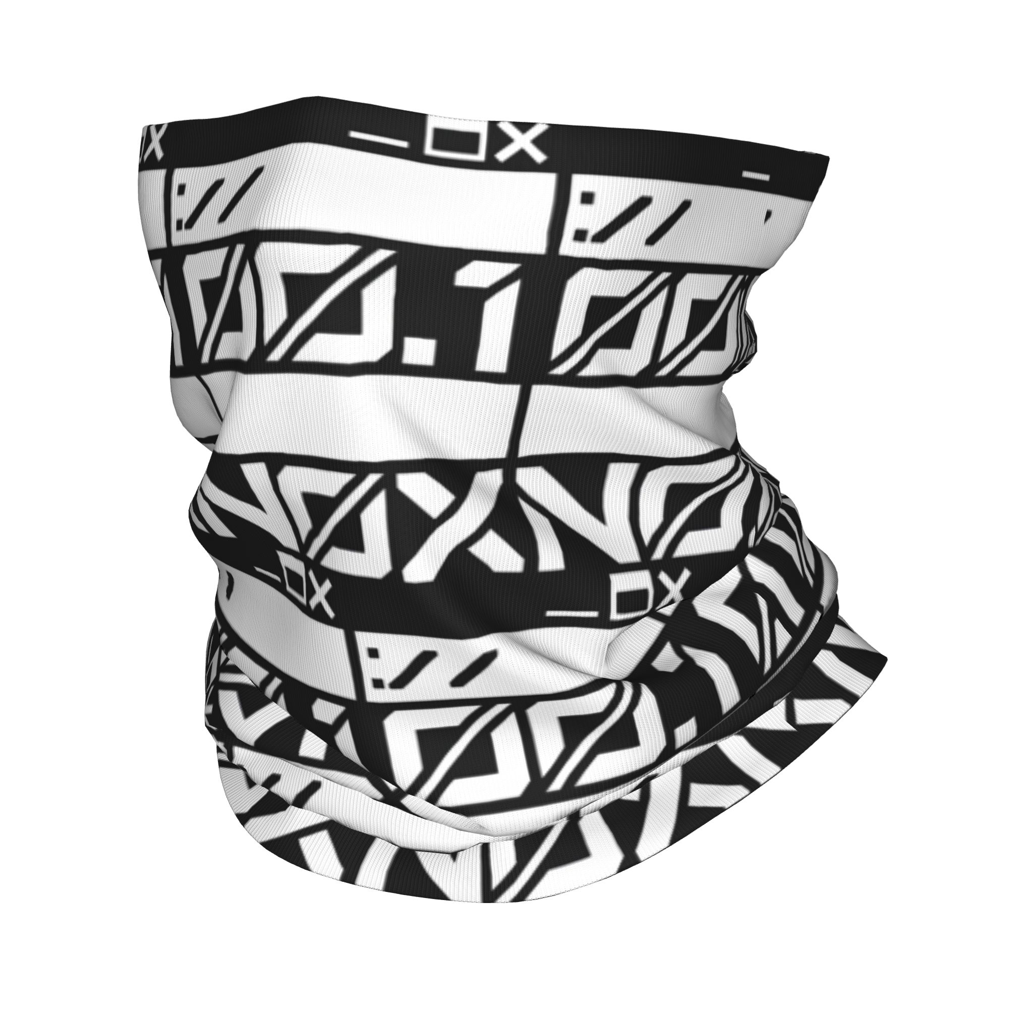 Mens Fashion Urban - ผ้าพันคอแบบญี่ปุ่นลายอุตสาหกรรมสไตล์เทคแวร์ สำหรับผู้หญิงและผู้ชาย ป้องกันลม เหมาะสำหรับฤดูหนาว ใช้สำหรับเล่นสกี