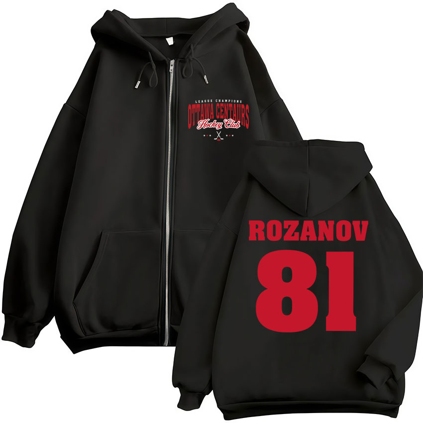 Mens Fashion Zip Up Hoodies - เสื้อฮู้ดซิป Ilya Rozanov 81 ลายทีวี Heated