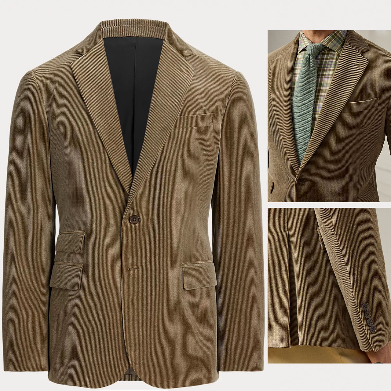 Corduroy Jacket Men - เสื้อเบลเซอร์ผู้ชายผ้าลูกฟูกวินเทจ คุณภาพสูง หรูหรา สำหรับงานแต่งงาน เสื้อผ้าผู้ชาย แจ็คเก็ตสูท