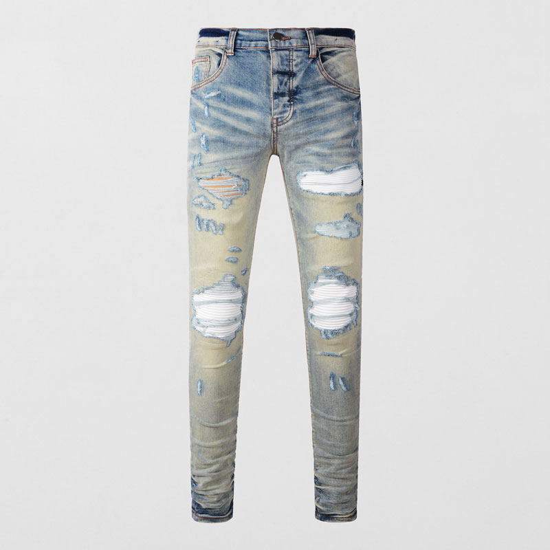 Jeans Shirt Fashion For Men - Designer High Street แฟชั่นใหม่ Light Blue