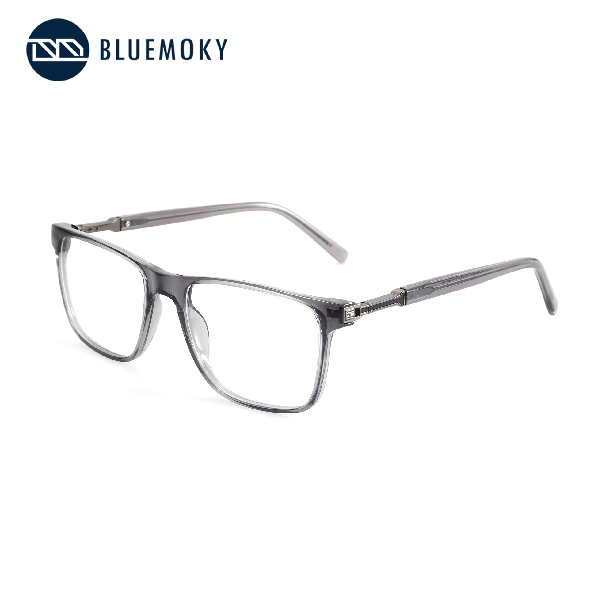 Men'S Fashion Non Prescription Glasses - BLUEMOKY แฟชั่นอะซิเตทกรอบแว่นตาบุรุษทรงสี่เหลี่ยมแว่นสายตาแบบไม่มีค่าสายตาสำหรับผู้ชาย