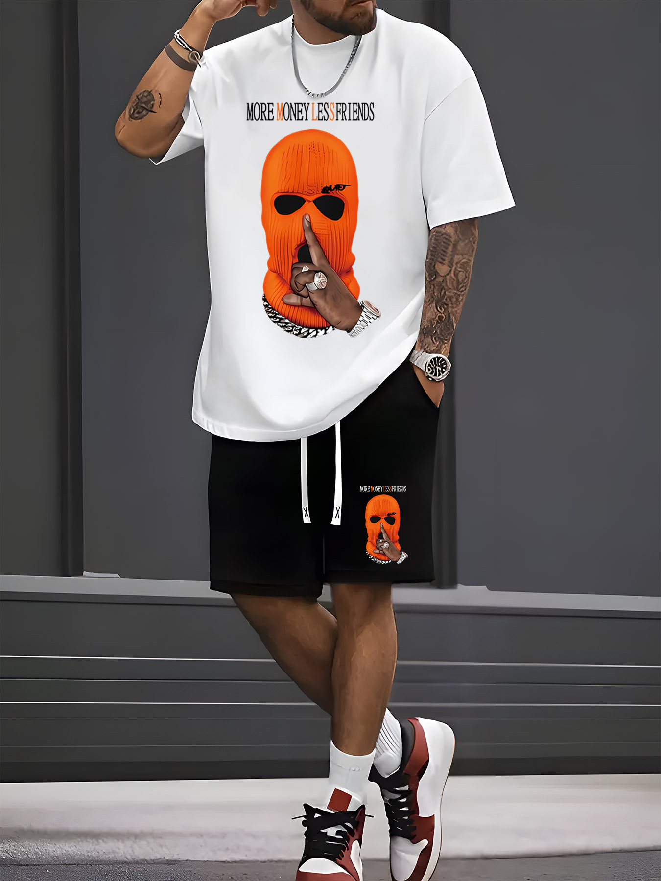 Men'S Fashion For Summer 2026 - ชุดเซ็ตเสื้อยืดแขนสั้นกางเกงขาสั้นผู้ชายใหม่ประจำฤดูร้อนปี 2026 - แฟชั่นลำลองสไตล์สตรีท สวมใส่สบาย นุ่ม