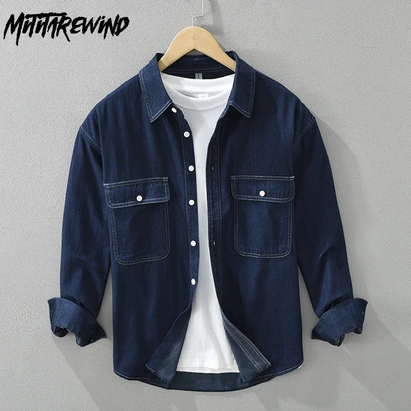 เกาหลีแฟชั่นผู้ชาย DENIM เสื้อ - Jeans Shirt Fashion For Men บทวิจารณ์และราคา