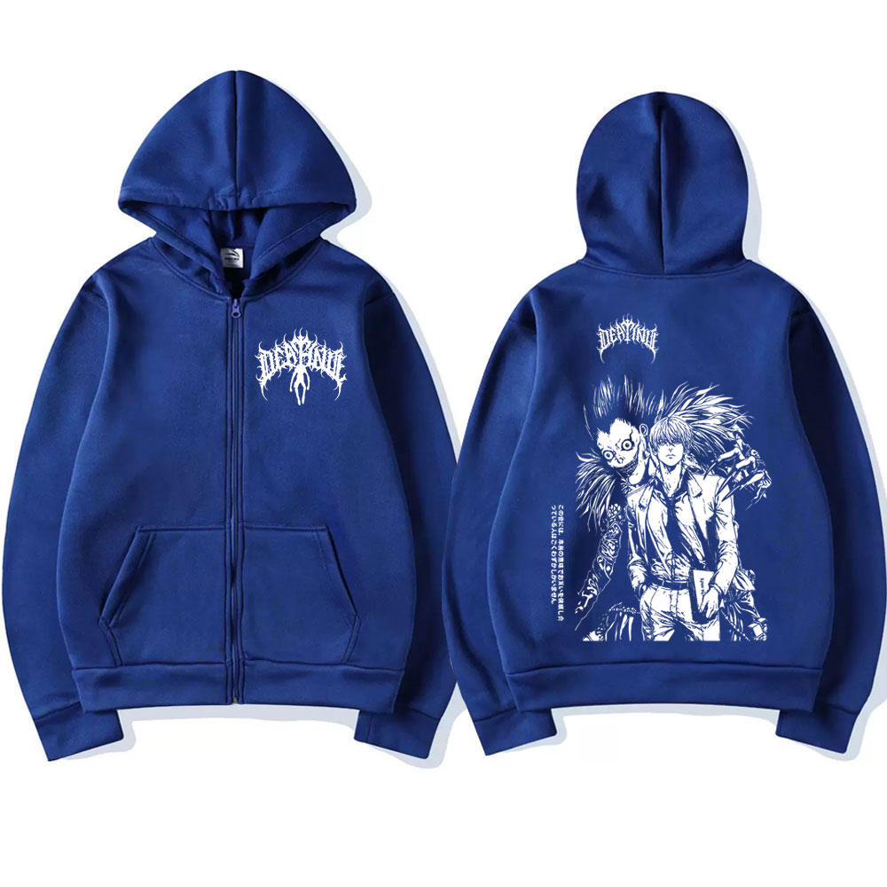 เสื้อฮู้ดซิปอนิเมะ เดธโน้ต ริว - Mens Fashion Zip Up Hoodies บทวิจารณ์และราคา