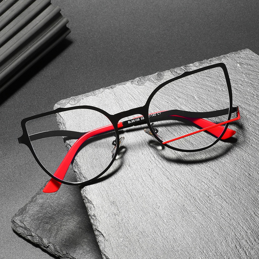 แว่นตาป้องกันแสงสีฟ้า กรอบโลหะ - Men'S Fashion Non Prescription Glasses บทวิจารณ์และราคา