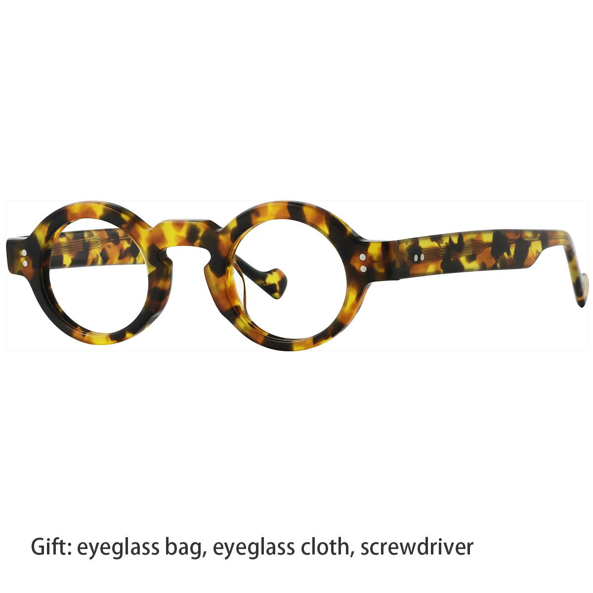 แว่นตาแฟชั่น FYTOO ทรงกลมเรโทร - Men'S Fashion Non Prescription Glasses บทวิจารณ์และราคา