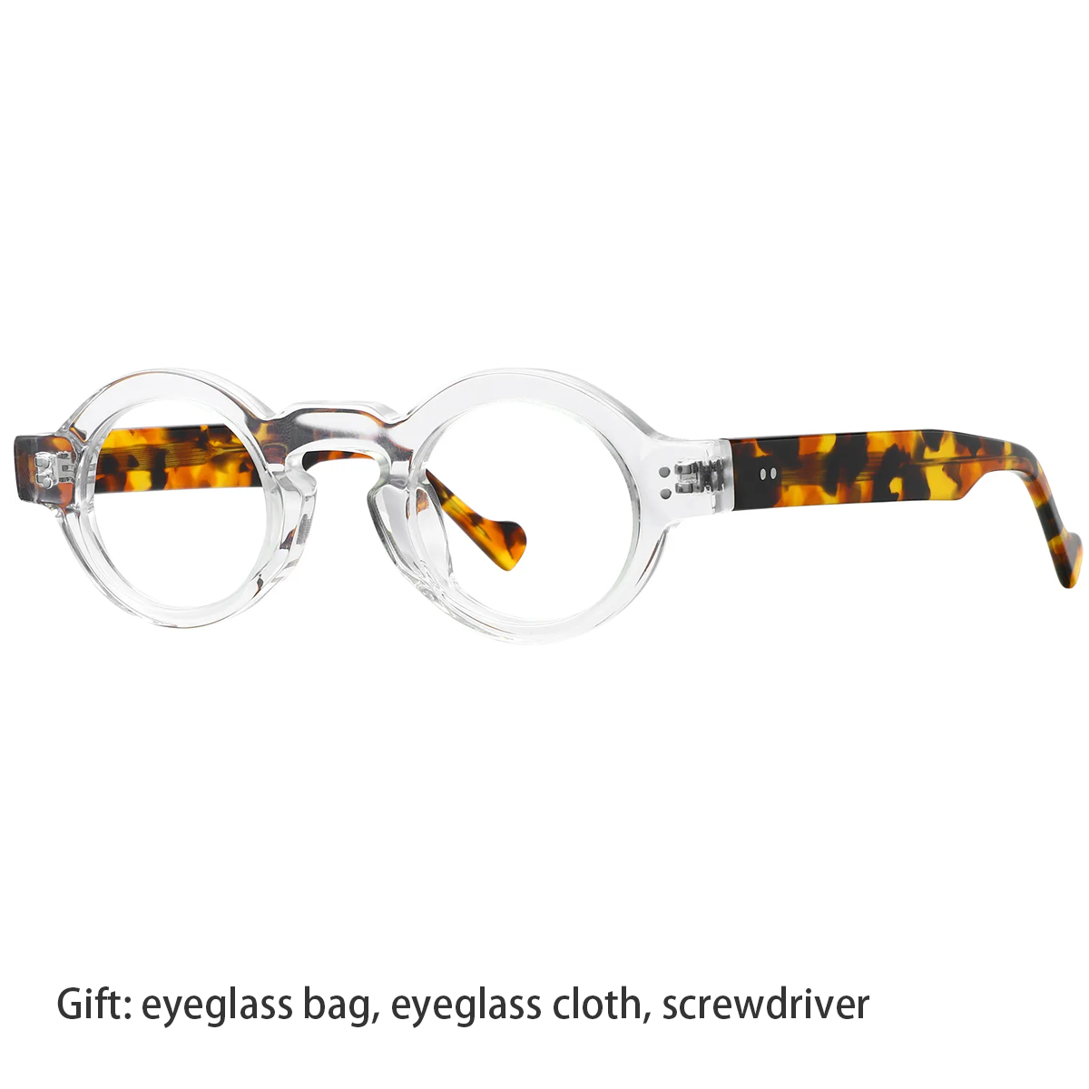 แว่นตาแฟชั่น FYTOO ทรงกลมเรโทร - Men'S Fashion Non Prescription Glasses บทวิจารณ์และราคา