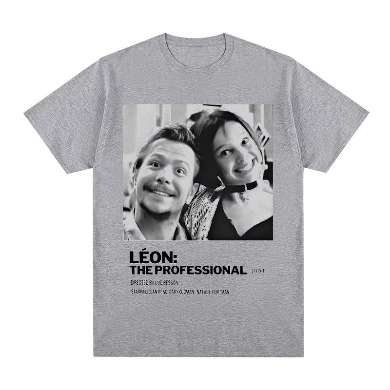 Léon Vintage T-shirt Movie The - Jeans Shirt Fashion For Men บทวิจารณ์และราคา