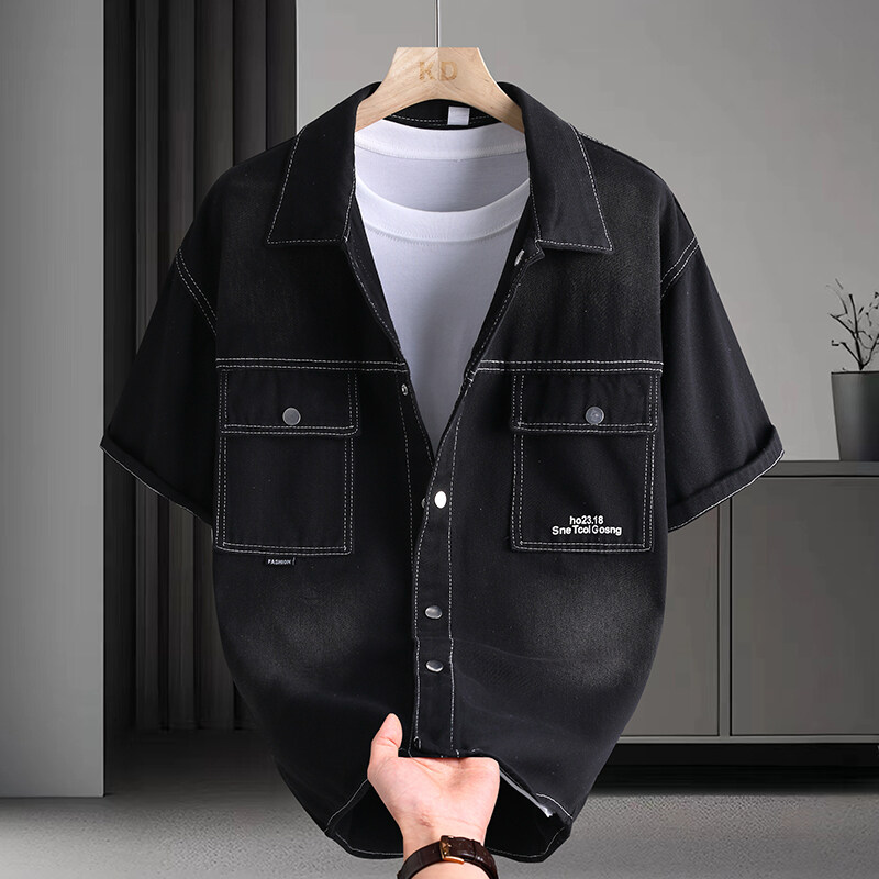 เสื้อเชิ้ตยีนส์ผู้ชายแฟชั่นฤดู - Mens Fashion Urban บทวิจารณ์และราคา