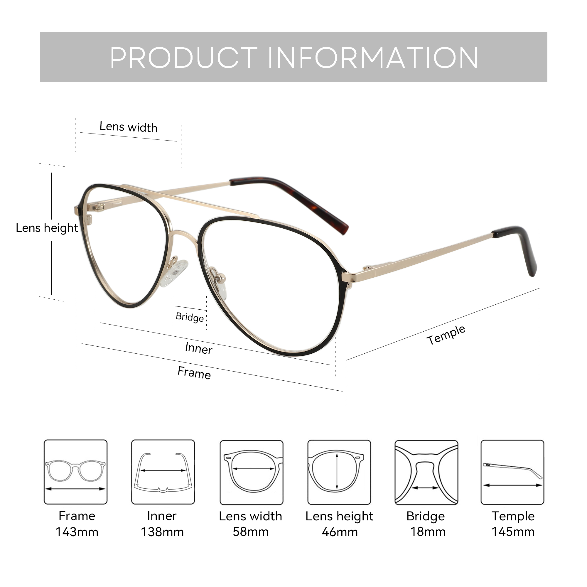 Zenottic แว่นตานักบินแฟชั่นใหม - Men'S Fashion Non Prescription Glasses บทวิจารณ์และราคา