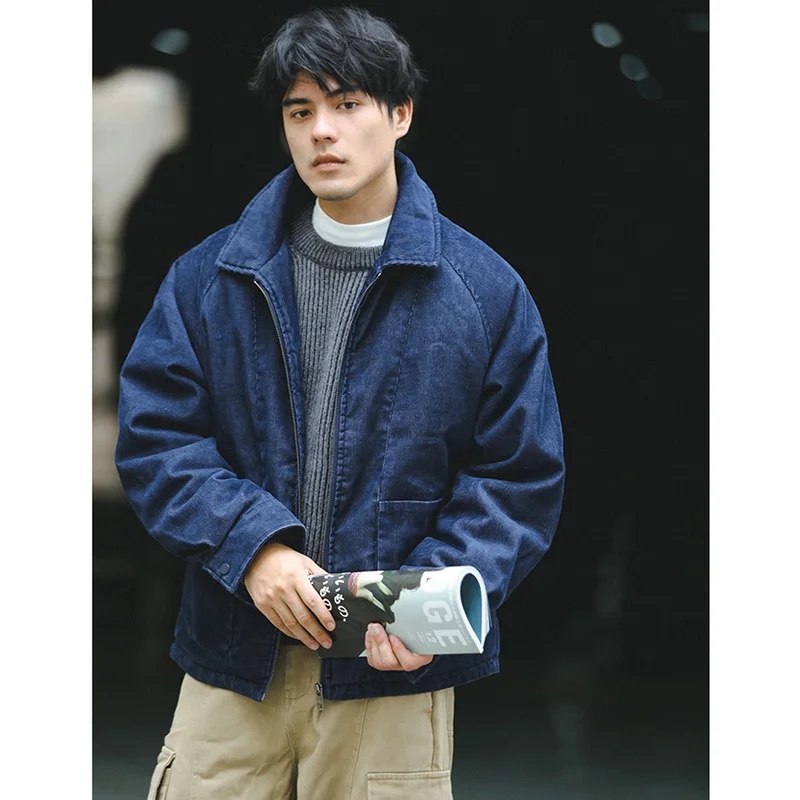 เสื้อโค้ทผู้ชายสไตล์ญี่ปุ่นแนว - Corduroy Jacket Men บทวิจารณ์และราคา