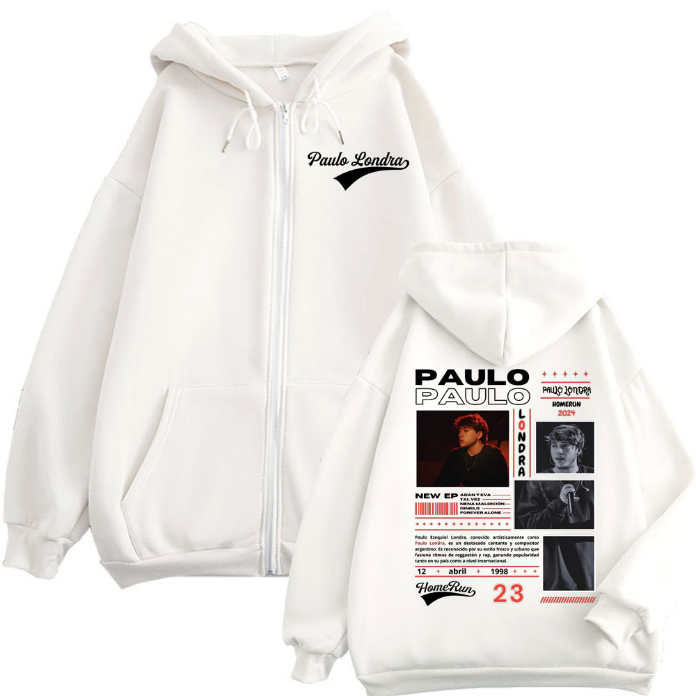 Rapper Paulo Londra Homerun อั - Mens Fashion Zip Up Hoodies บทวิจารณ์และราคา