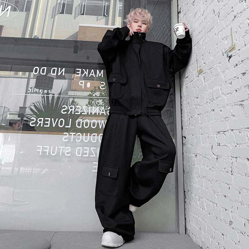 เสื้อคาร์ดิแกนสี LUZHEN 2026 ห - Knitted Cardigan Men บทวิจารณ์และราคา