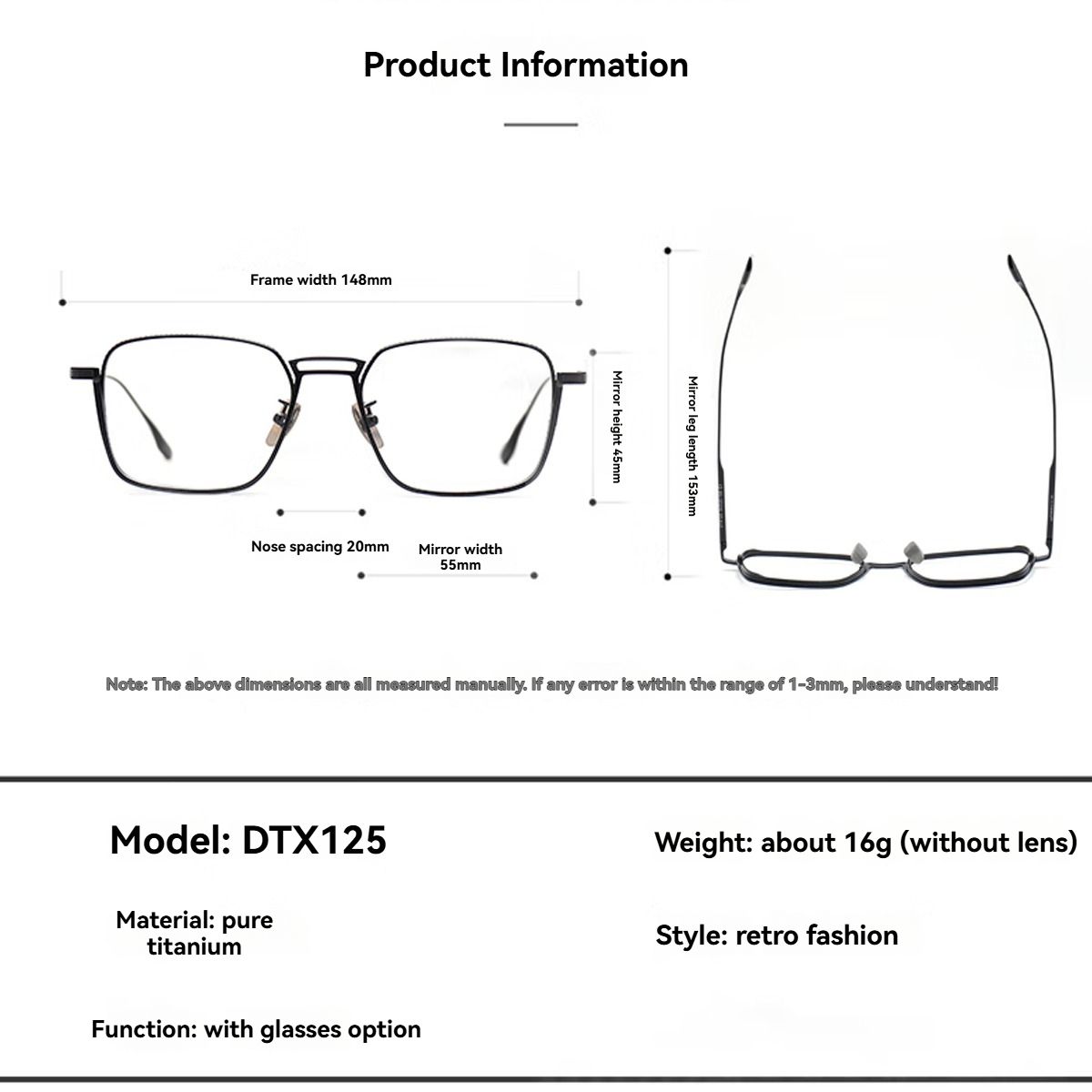 เฟรมโลหะ FYTOO แว่นตาธรรมดาผู้ - Men'S Fashion Non Prescription Glasses บทวิจารณ์และราคา
