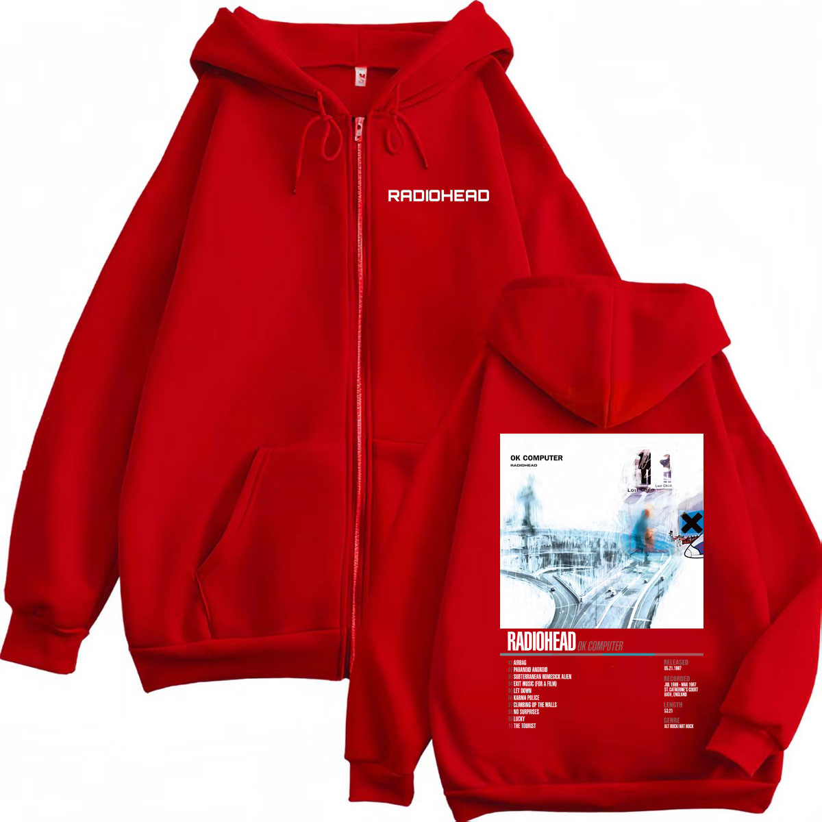 เสื้อฮู้ดซิปพิมพ์ลายอัลบั้มเพล - Mens Fashion Zip Up Hoodies บทวิจารณ์และราคา