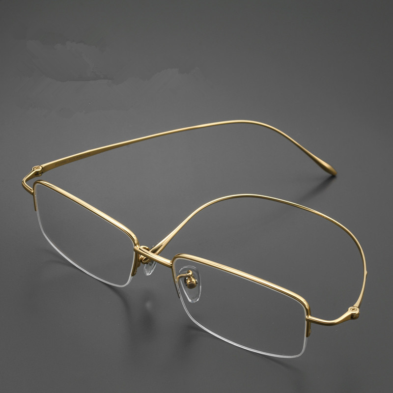 แฟชั่นธุรกิจกรอบแว่นสายตาไทเทเ - Men'S Fashion Non Prescription Glasses บทวิจารณ์และราคา