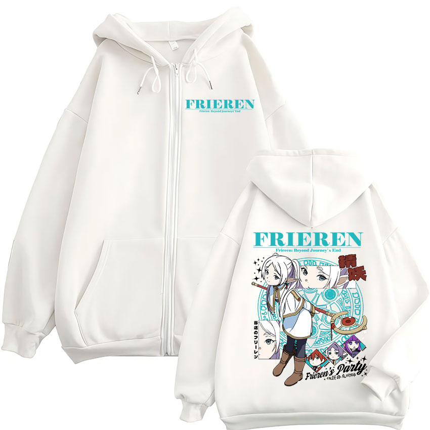 เสื้อฮู้ดซิปอนิเมะ Frieren: Be - Mens Fashion Zip Up Hoodies บทวิจารณ์และราคา