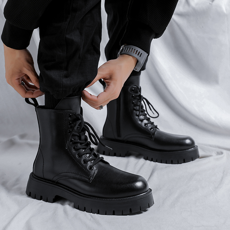 รองเท้าบูทหนังแท้แฟชั่นหรูสำหร - Men'S Fashion For 30 Year Olds บทวิจารณ์และราคา