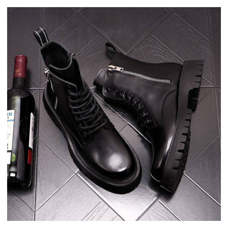 รองเท้าบูทหนังแท้แฟชั่นหรูสำหร - Men'S Fashion For 30 Year Olds บทวิจารณ์และราคา
