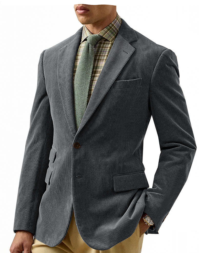 เสื้อเบลเซอร์ผู้ชายผ้าลูกฟูกวิ - Corduroy Jacket Men บทวิจารณ์และราคา