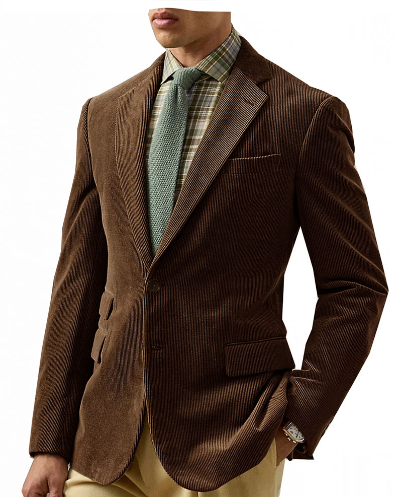 เสื้อเบลเซอร์ผู้ชายผ้าลูกฟูกวิ - Corduroy Jacket Men บทวิจารณ์และราคา