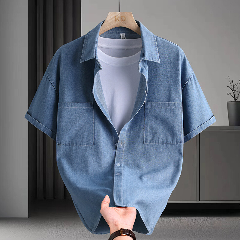 เสื้อเชิ้ตยีนส์ผู้ชายแฟชั่นฤดู - Mens Fashion Urban บทวิจารณ์และราคา