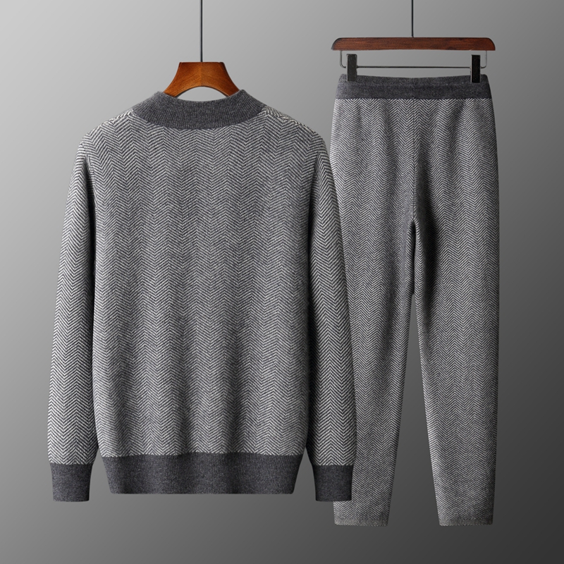 ชุดแจ็คการ์ดขนแกะเมอริโน 100%  - Knitted Cardigan Men บทวิจารณ์และราคา