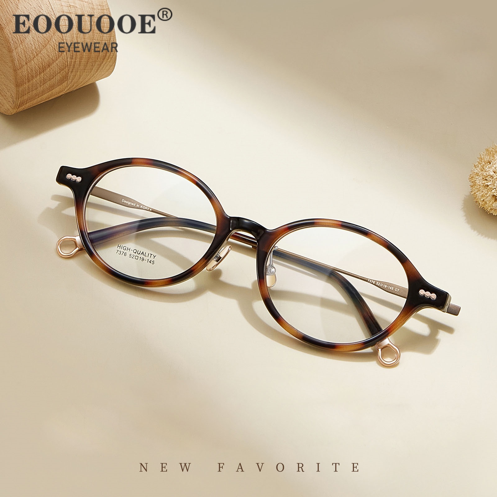 กรอบแว่นตาแฟชั่นใหม่ทรงวงรี TR - Men'S Fashion Non Prescription Glasses บทวิจารณ์และราคา