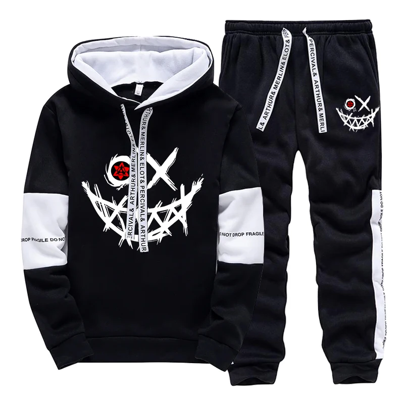 ชุดเซ็ตผู้ชาย/เสื้อฮู้ด/กางเกง - Mens Fashion Urban บทวิจารณ์และราคา
