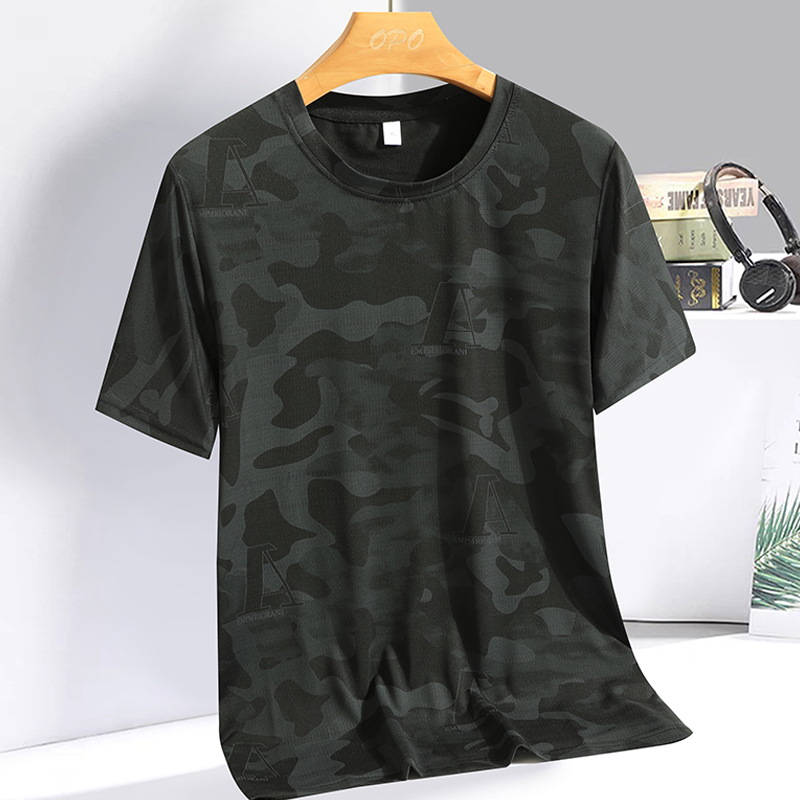 เสื้อยืดแขนสั้นผ้าไหมน้ำแข็งลำ - Mens Fashion Rugby Shirts บทวิจารณ์และราคา
