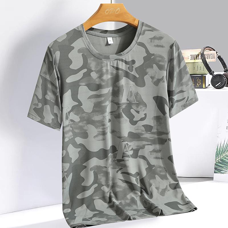 เสื้อยืดแขนสั้นผ้าไหมน้ำแข็งลำ - Mens Fashion Rugby Shirts บทวิจารณ์และราคา