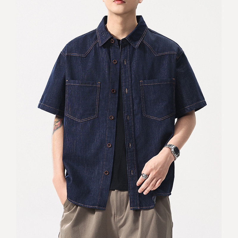 ฤดูร้อนน้ําหนักเบาบาง DENIM เส - Jeans Shirt Fashion For Men บทวิจารณ์และราคา