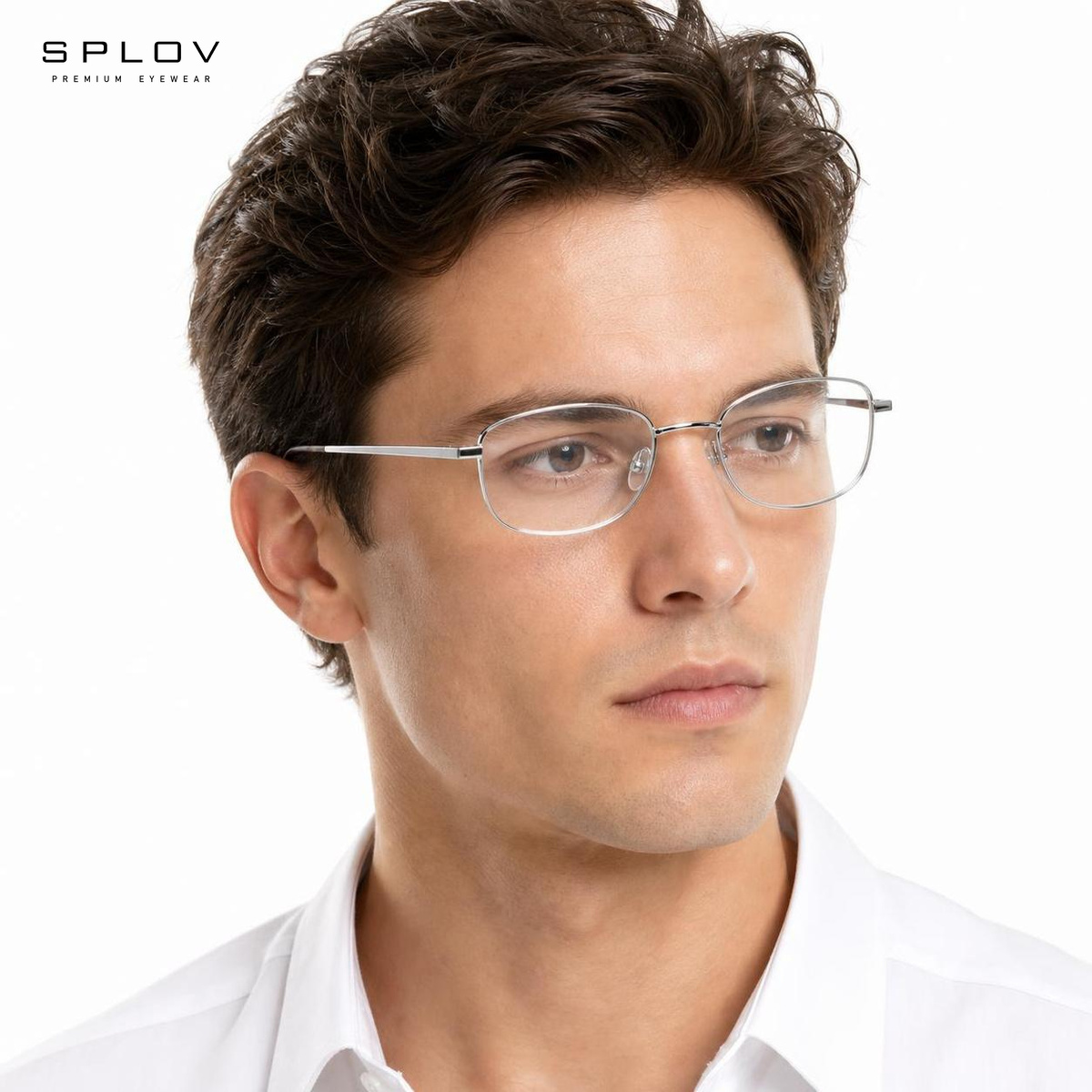 แว่นตาโลหะทรงสี่เหลี่ยมเล็ก น้ - Men'S Fashion Non Prescription Glasses บทวิจารณ์และราคา