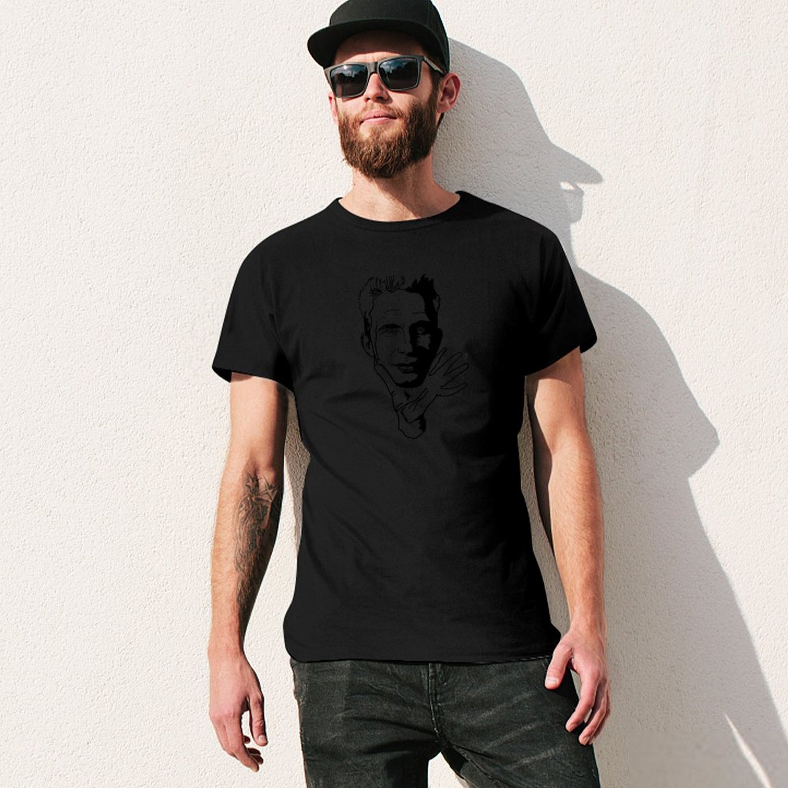 เสื้อยืดลายภาพวาดดิจิทัลของฌอง - Jeans Shirt Fashion For Men บทวิจารณ์และราคา