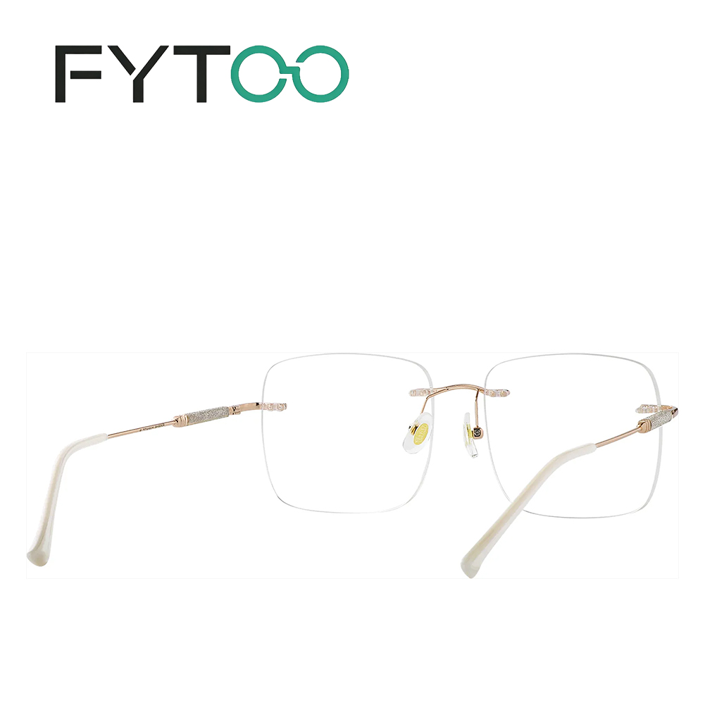 แว่นตา FYTOO รุ่น Unisex สีโรส - Men'S Fashion Non Prescription Glasses บทวิจารณ์และราคา
