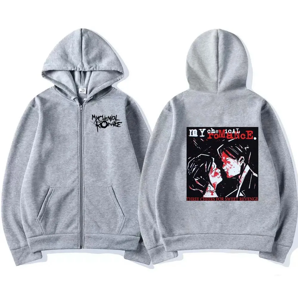 Rock Band My Chemical Romance  - Mens Fashion Zip Up Hoodies บทวิจารณ์และราคา