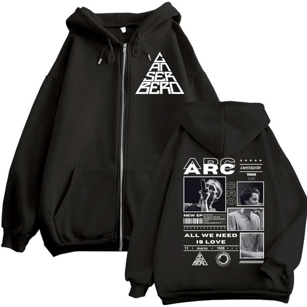 Canserbero All We Need Is Love - Mens Fashion Zip Up Hoodies บทวิจารณ์และราคา