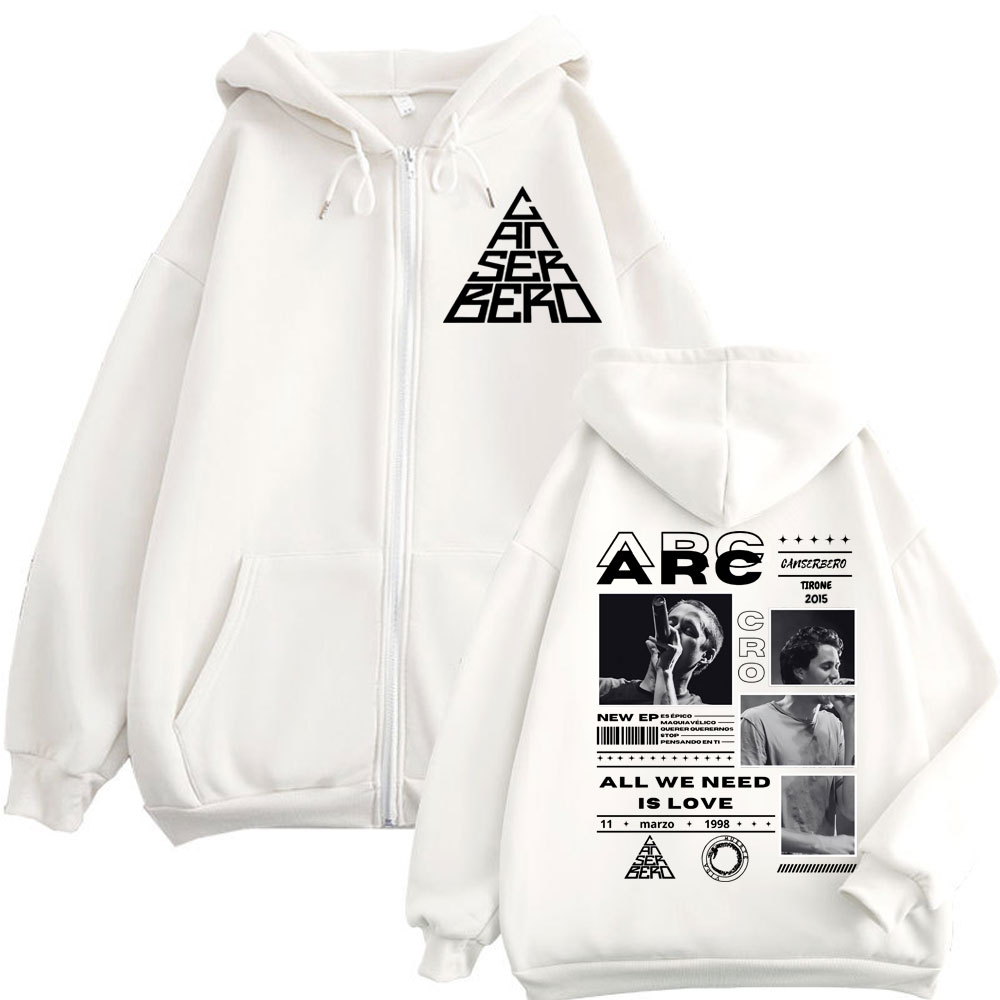 Canserbero All We Need Is Love - Mens Fashion Zip Up Hoodies บทวิจารณ์และราคา