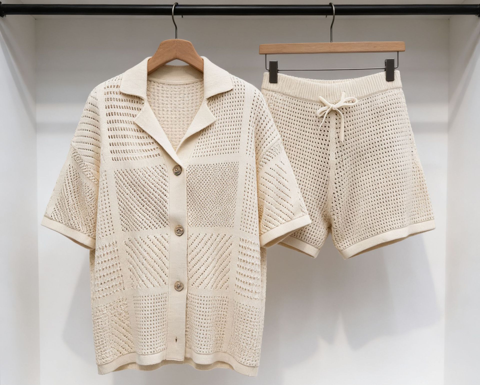 ชุดเสื้อคาร์ดิแกนถักแบบโปร่ง ช - Knitted Cardigan Men บทวิจารณ์และราคา